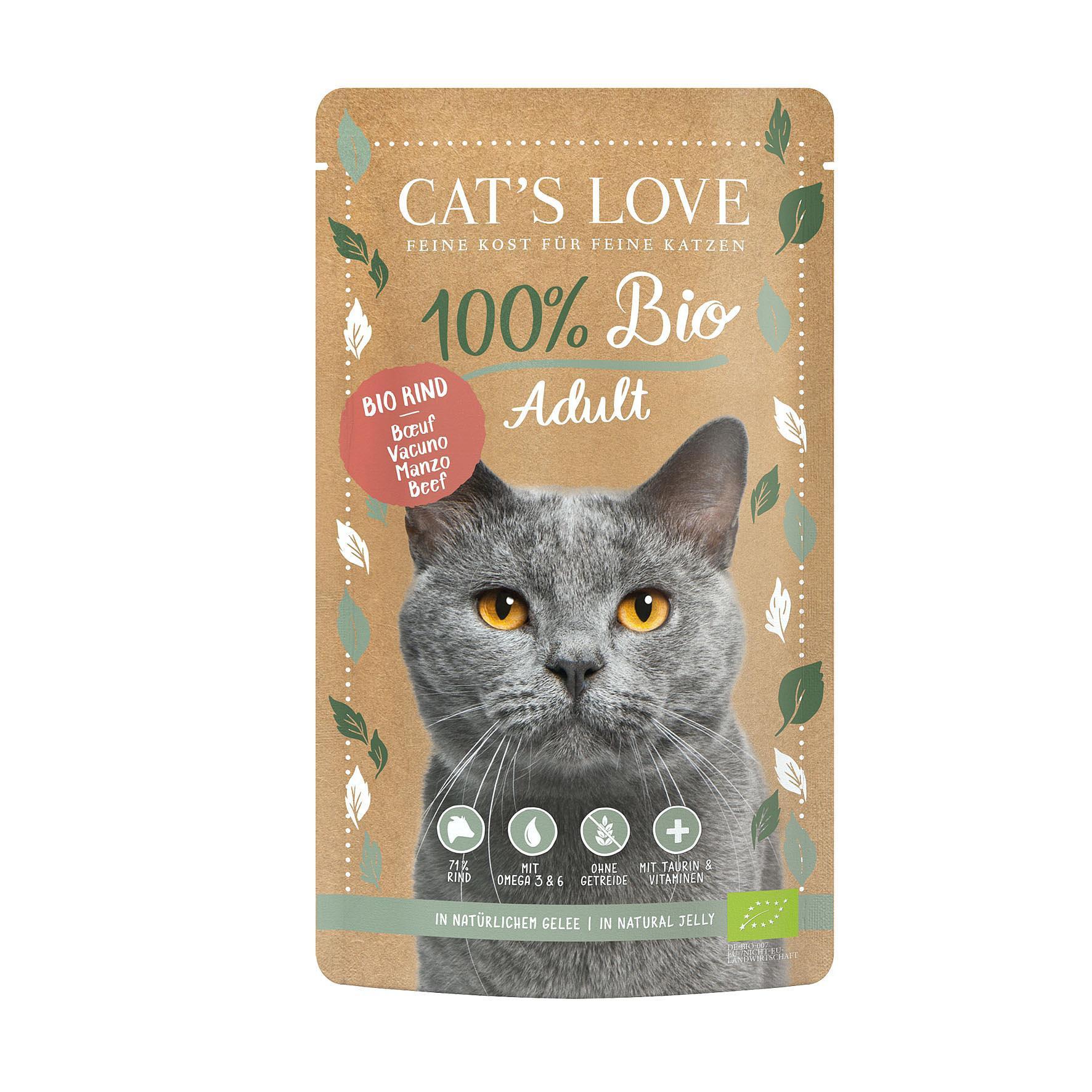 Cat's Love ADULT BIO Rindfleisch - Multipack
