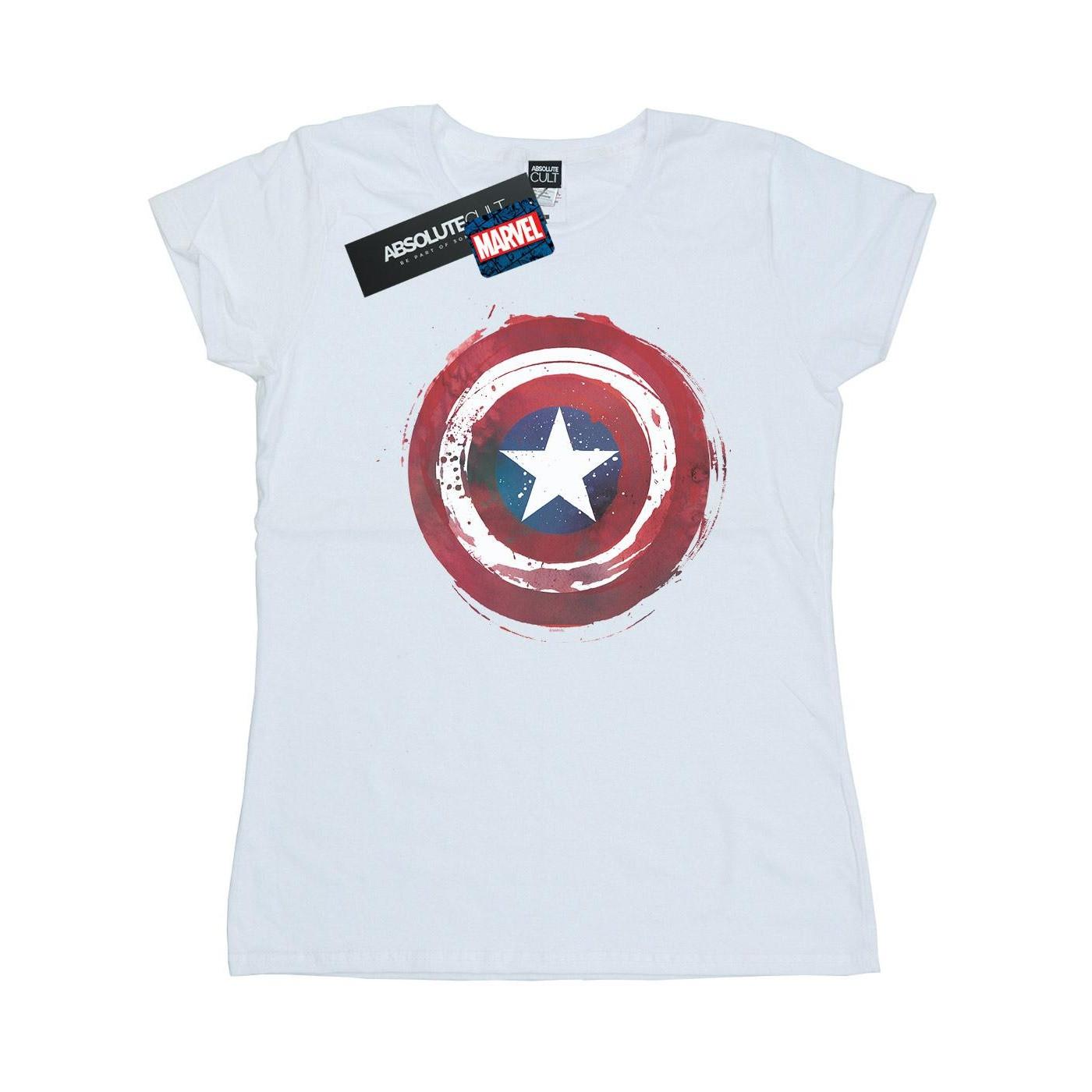 MARVEL Captain America Distressed Shield T-Shirt
