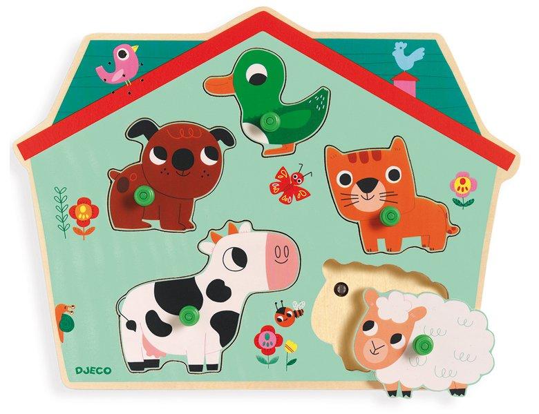 Djeco DJ01707 Geräuscht Puzzles, gemischt