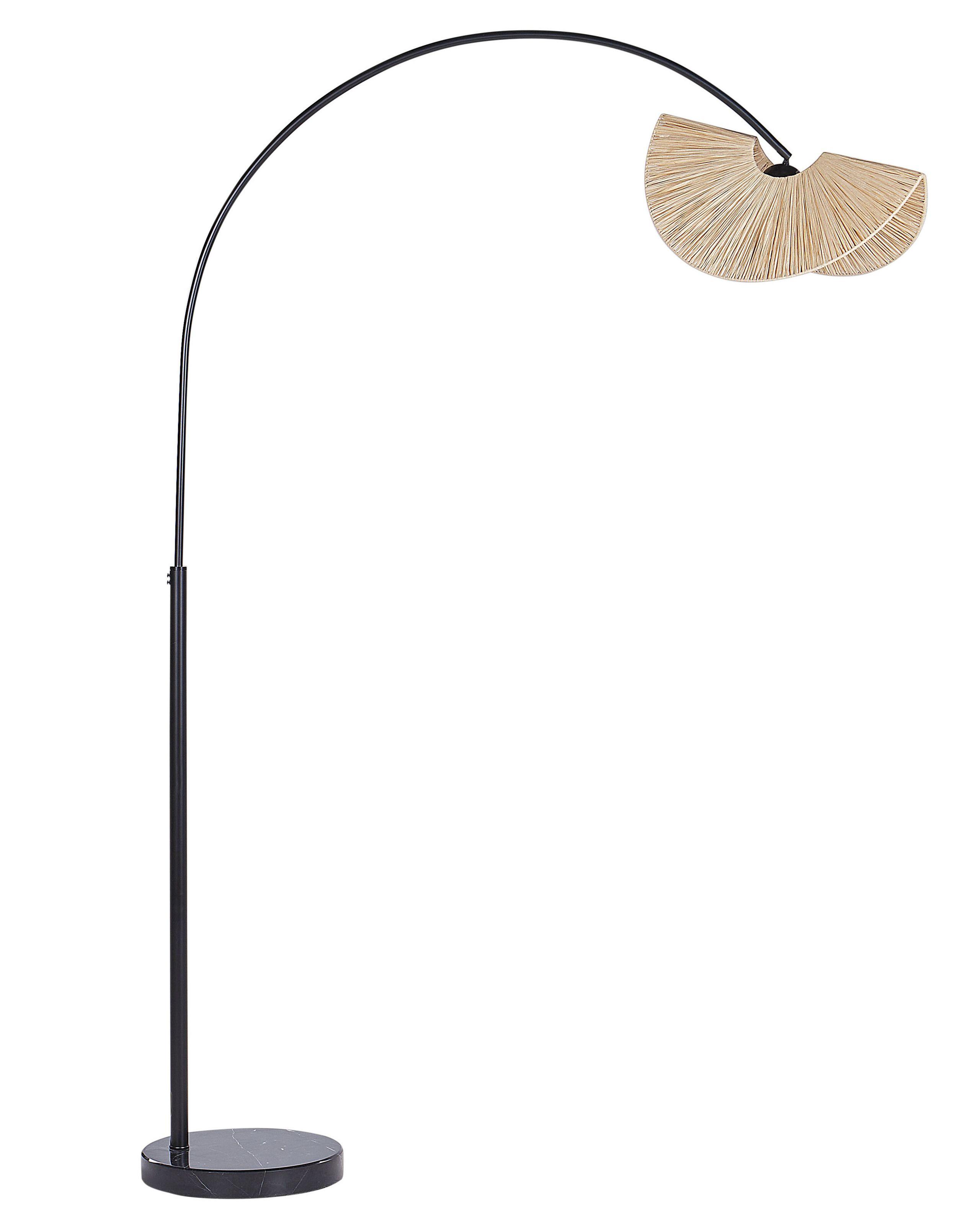 Beliani Stehlampe aus Papier Boho HERRON