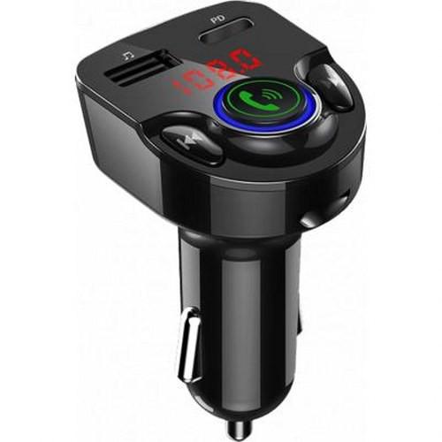 BigBen Connected Doppel-Autoladegerät USB-A + USB-C 25W mit FM-Transmitter