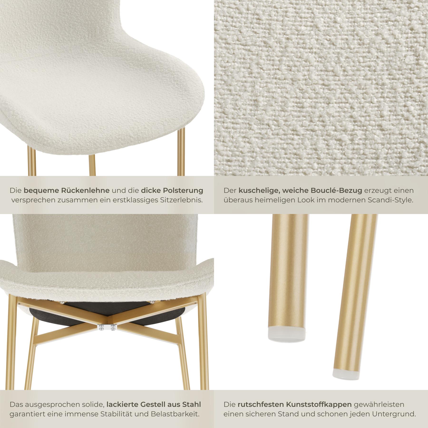 Tectake Polsterstuhl Tessa