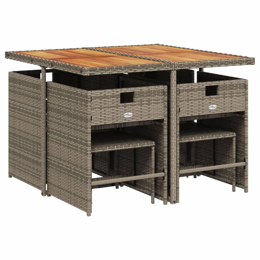 VidaXL Garten essgruppe poly-rattan