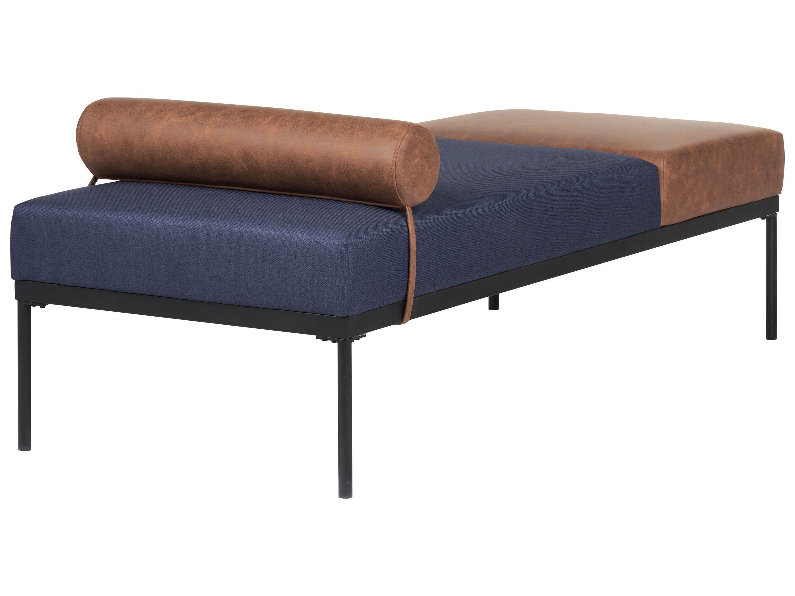 Beliani Chaiselongue aus Kunstleder Retro MALMOS