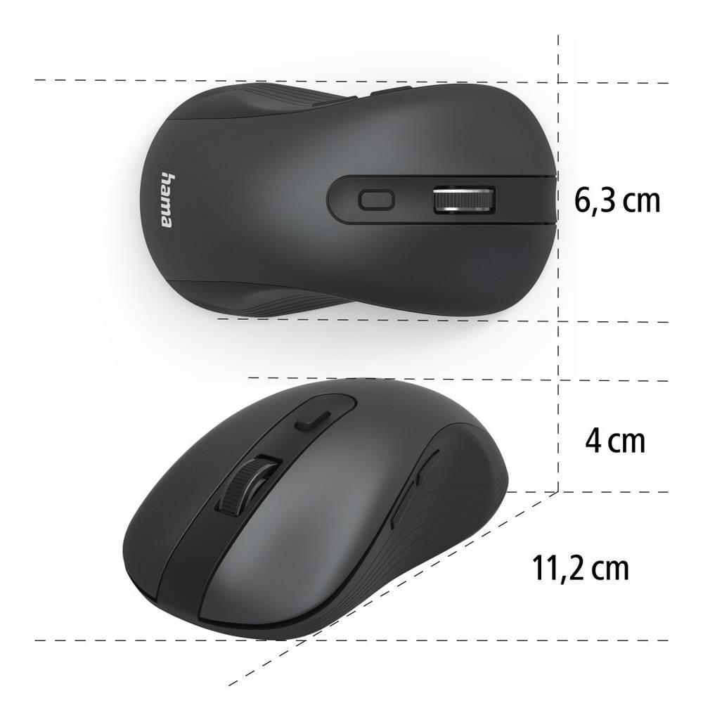 hama Optische 6-Tasten-Multi-Device-Maus MW-650, mit USB-A/Bluetooth