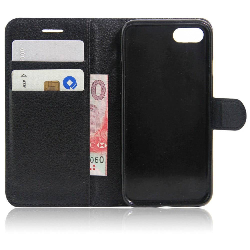 Cover-Discount iPhone SE / 8 / 7 - Leder Tasche Etui Hülle Kartenfächer