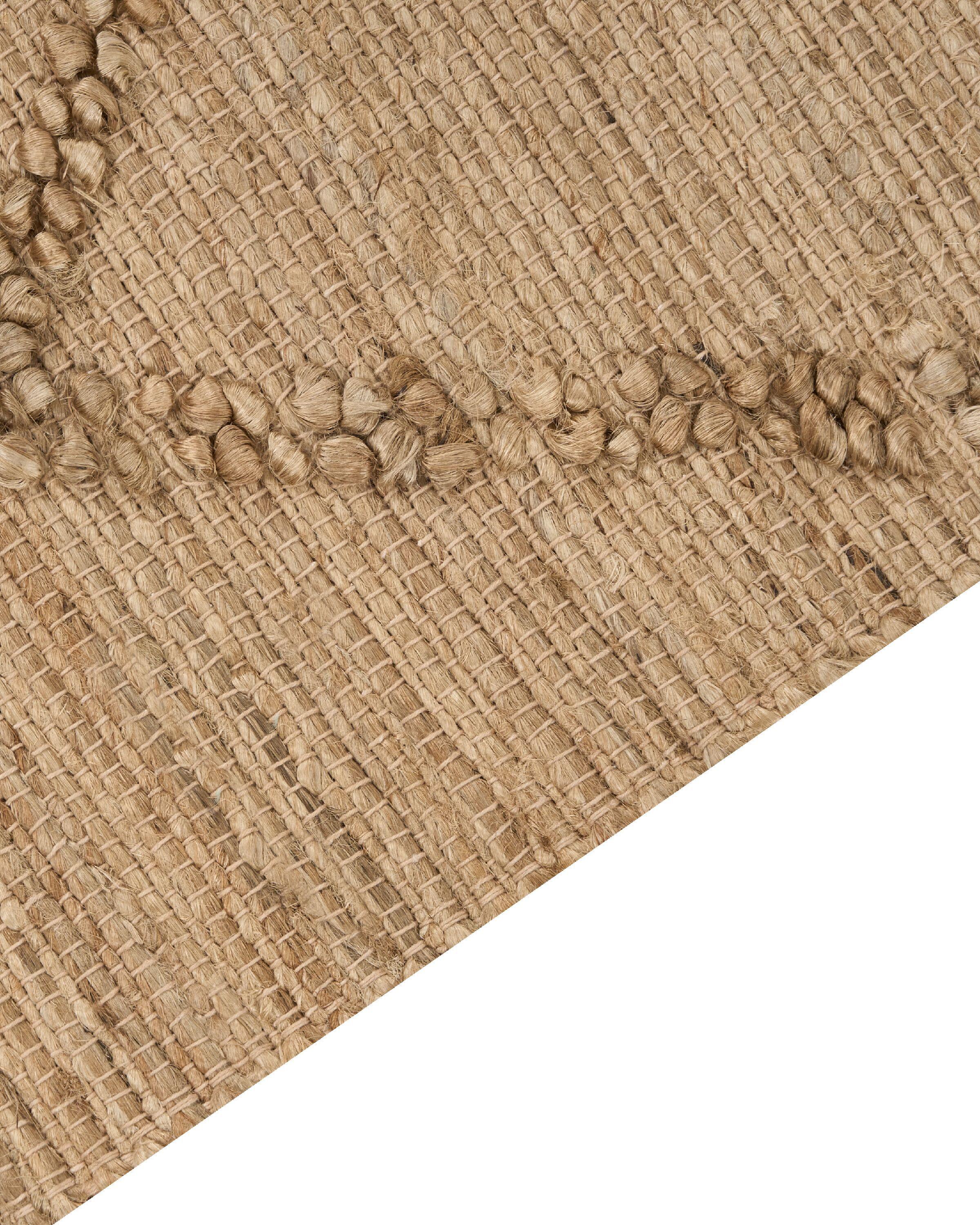 Beliani Teppich aus Jute Boho HANDERE