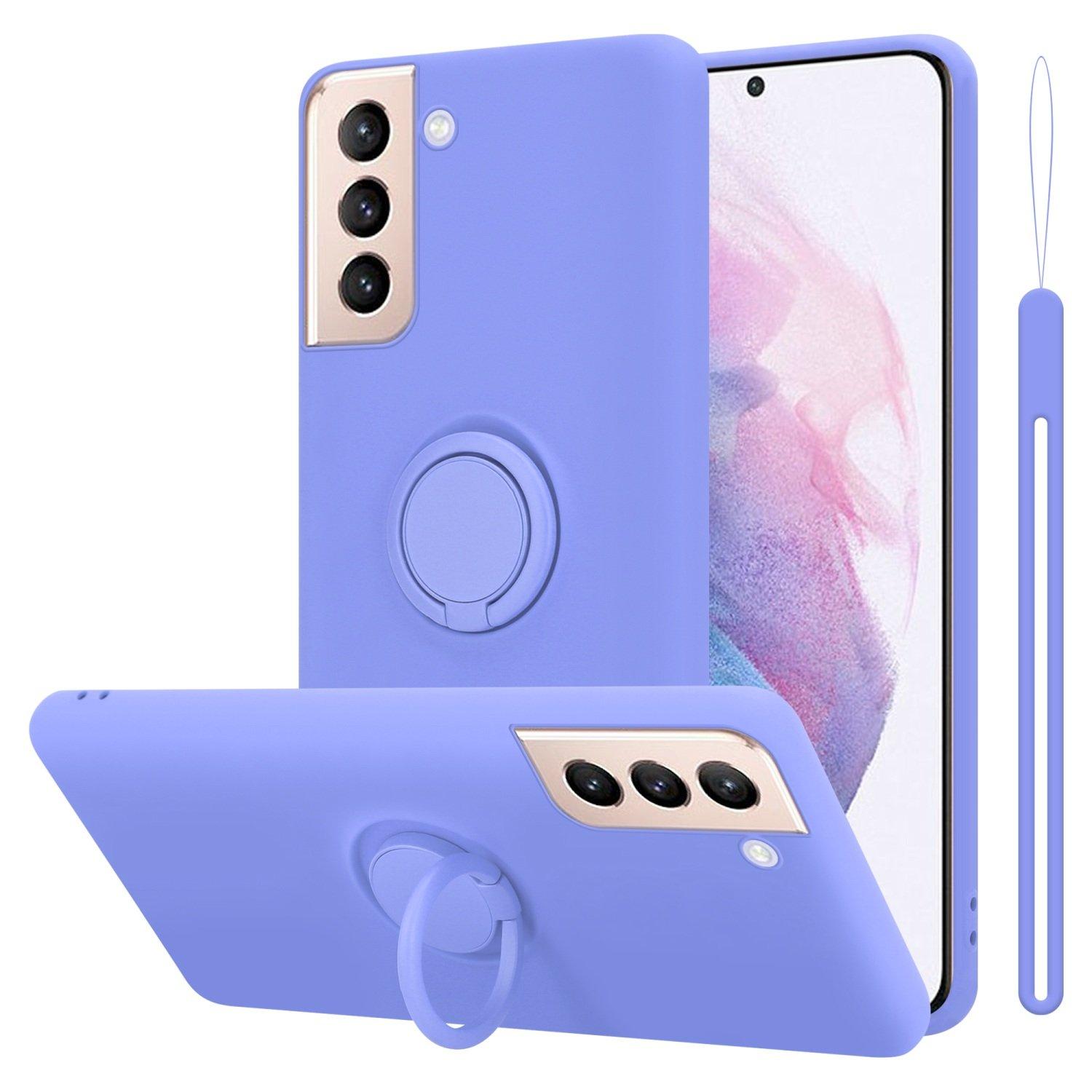 Cadorabo Hülle für Samsung Galaxy S22 PLUS TPU Silikon mit Ring Liquid