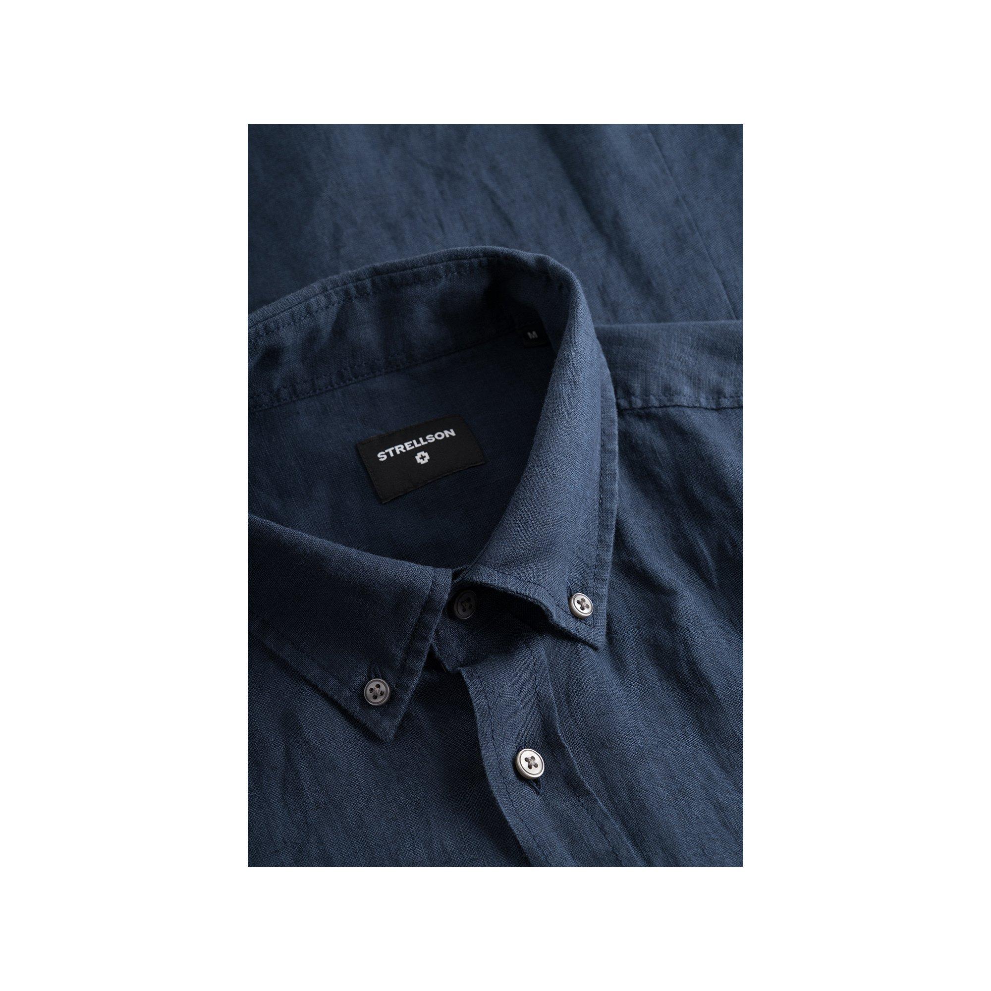 strellson Core Leinen Langarm Hemd