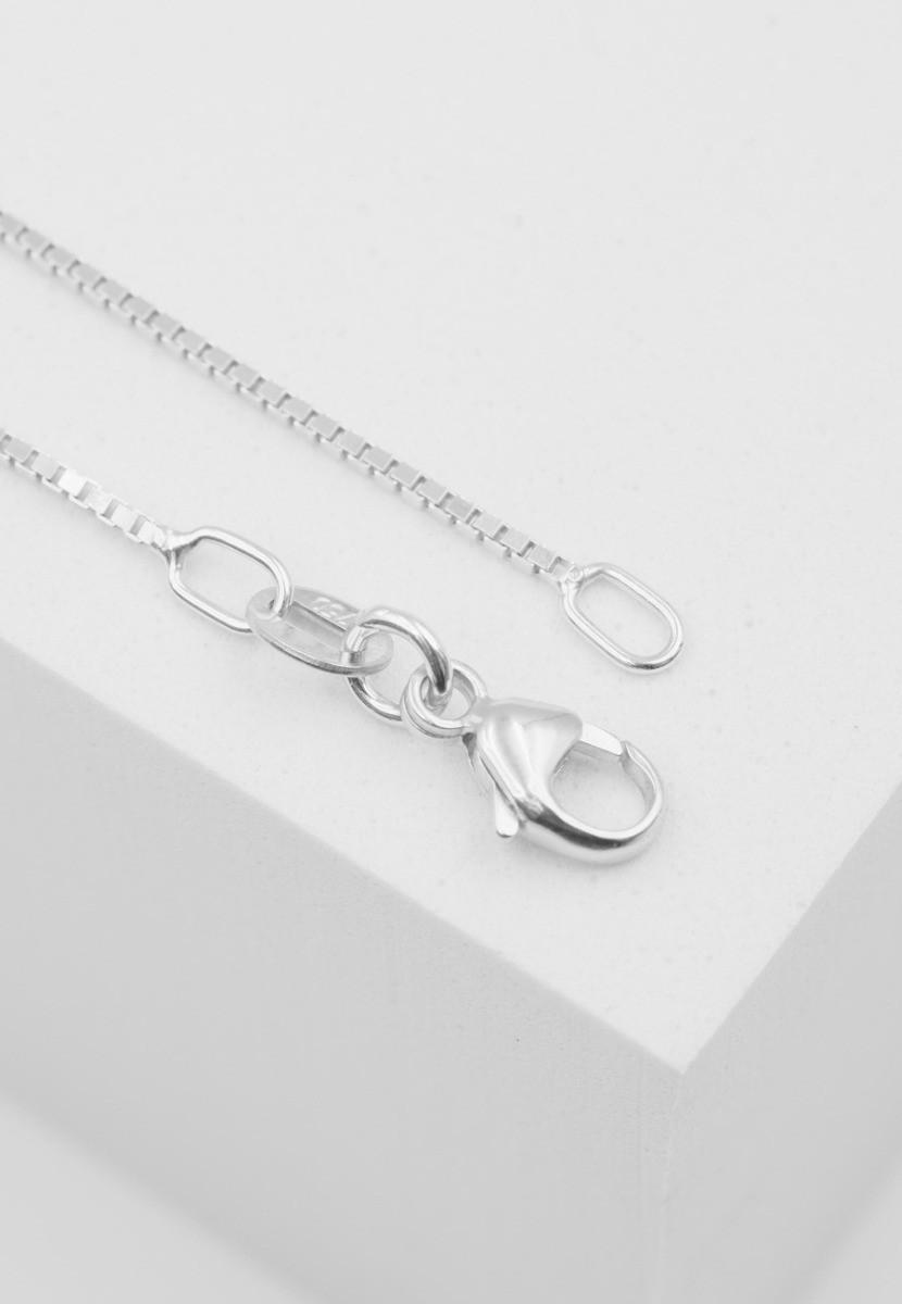 MUAU Schmuck Collier Venezianer Weissgold 750, 0.9mm, 50cm