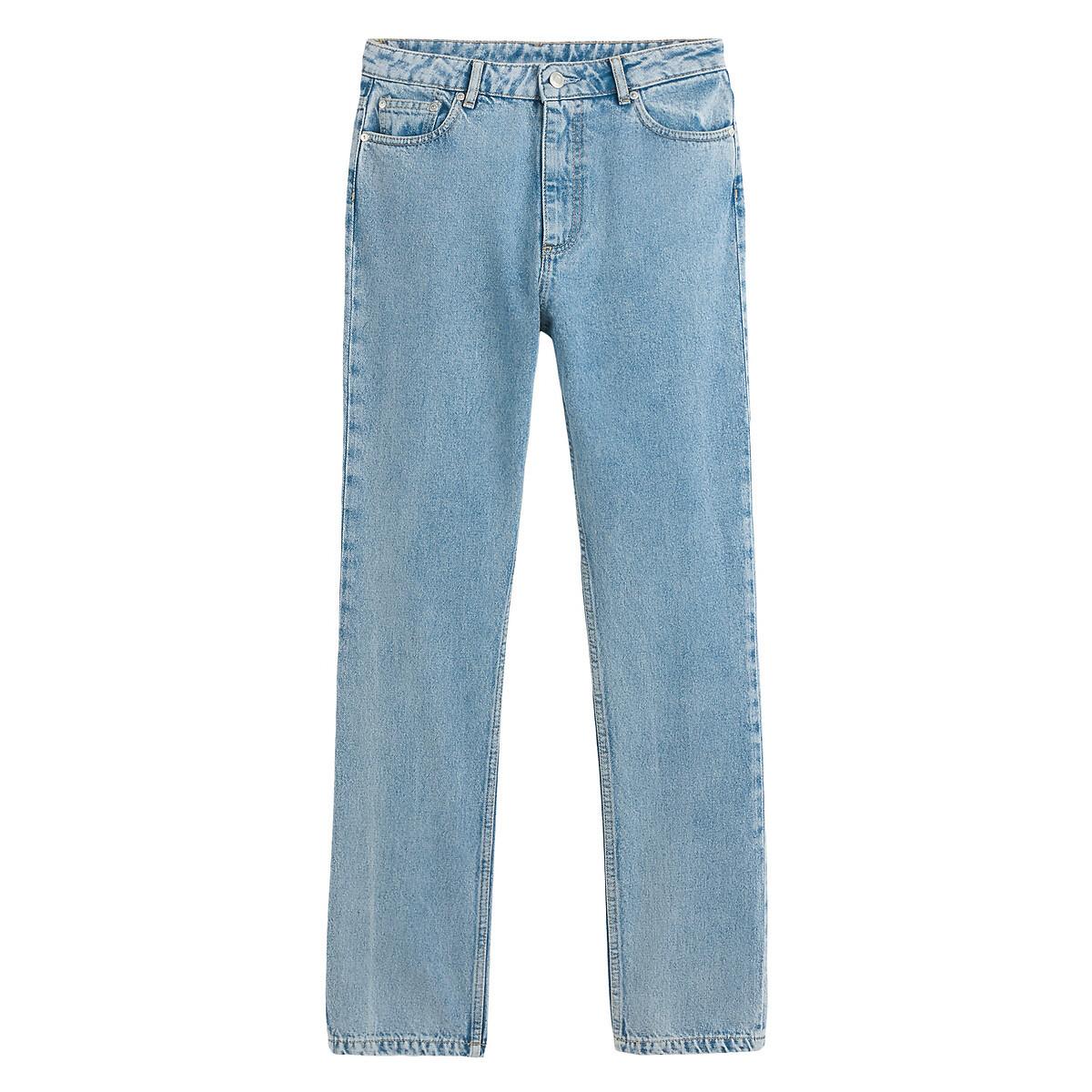 La Redoute Collections High-Waist Straight Leg Jeans