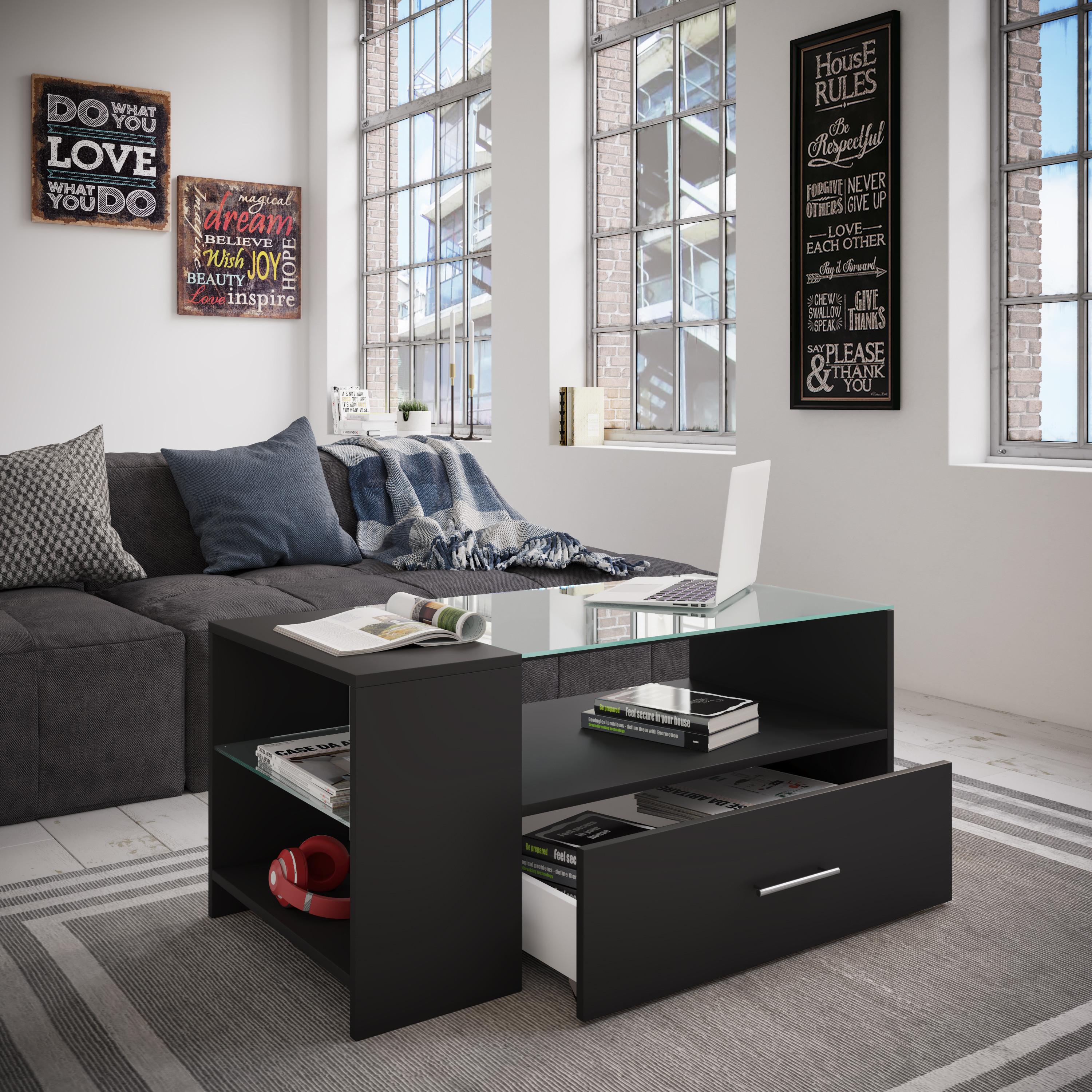 VCM Holz Couchtisch Tindala