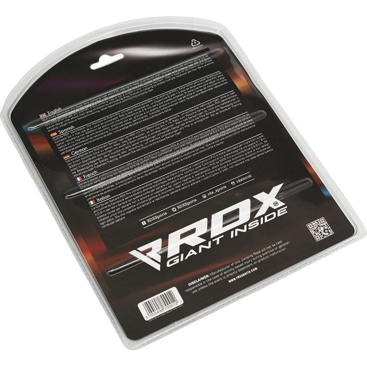 RDX SPORTS RDX C8 Verstellbar Springseil mit PVC Ummantelung