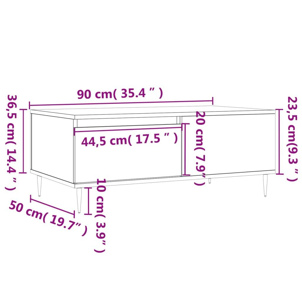 VidaXL Couchtisch holzwerkstoff