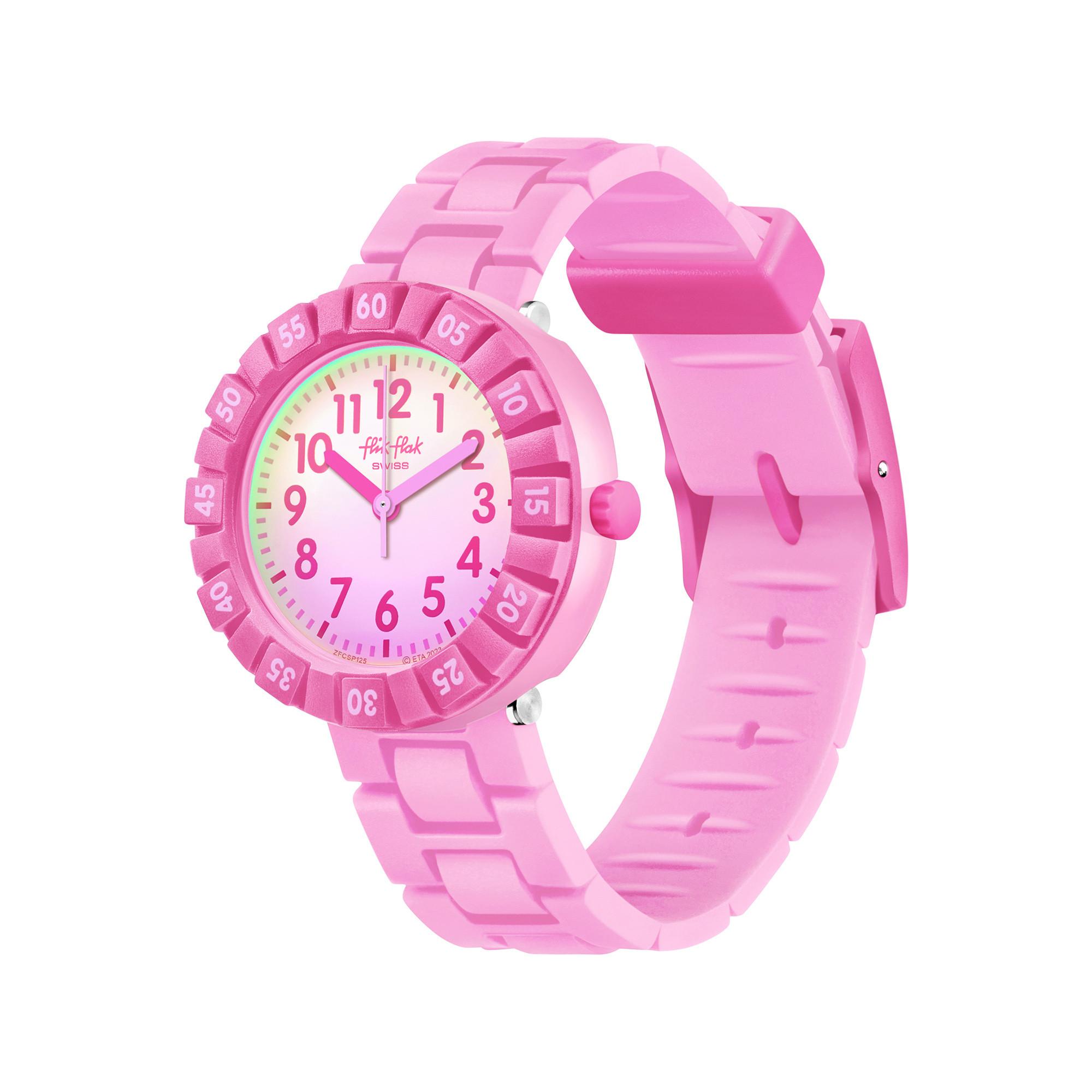 flik-flak PINK SPLASH Analoguhr