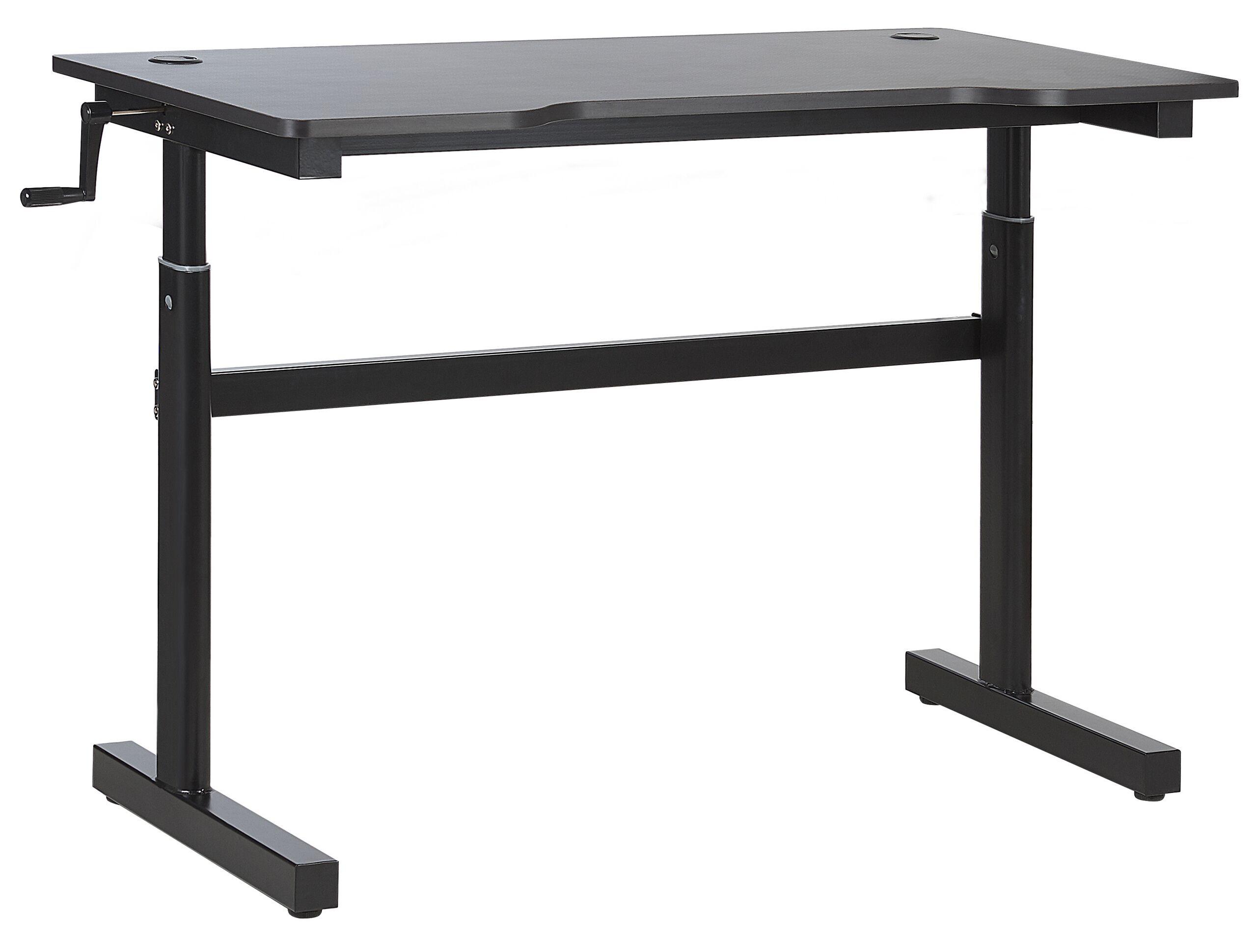 Beliani Gaming-Tisch manuell höhenverstellbar aus MDF-Platte Modern DURBIN