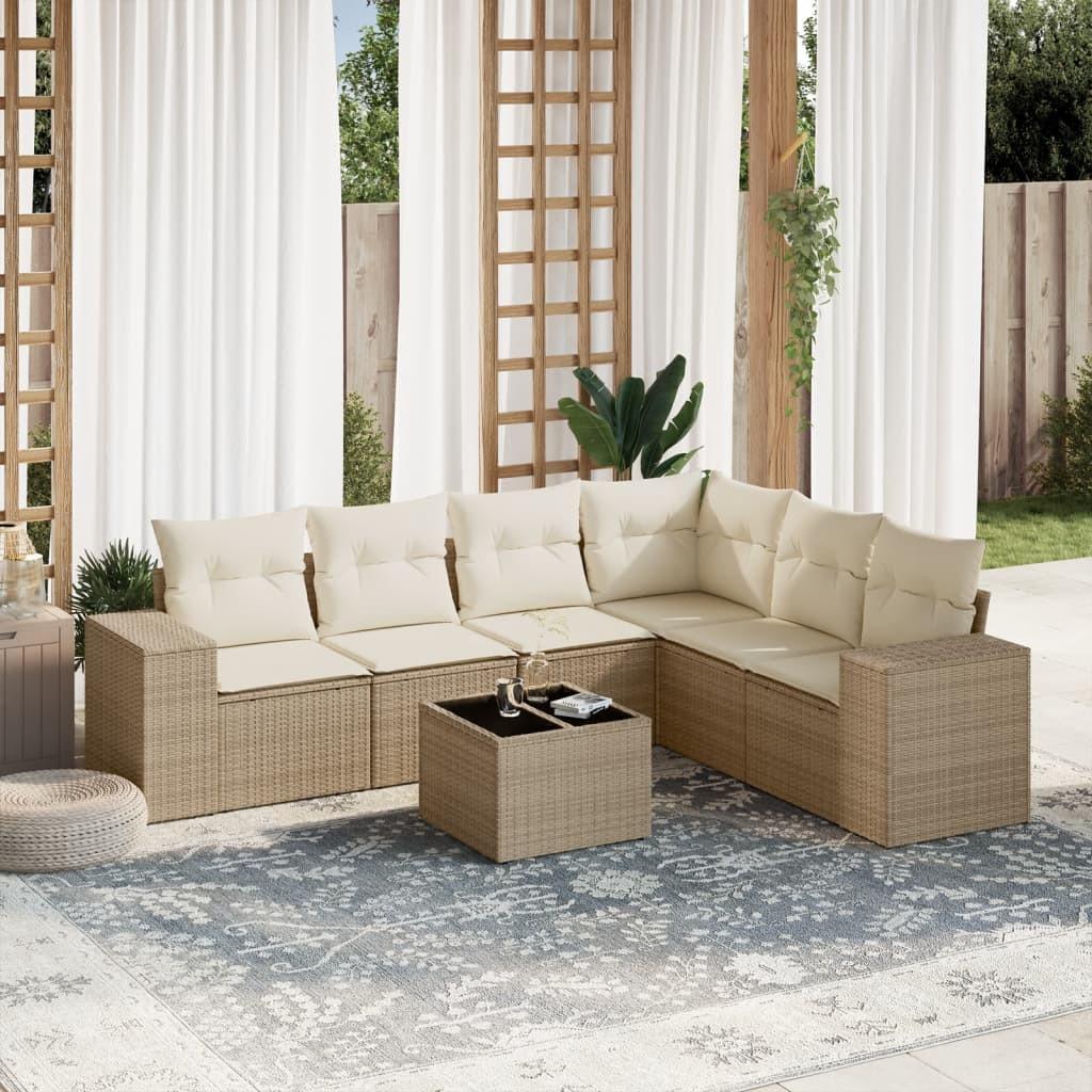VidaXL Garten sofagarnitur poly-rattan