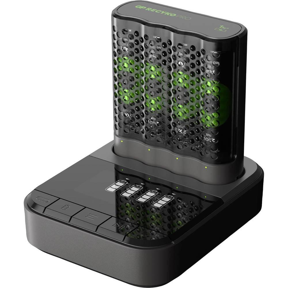 GP Batteries USB-Modell Ladegerät P461, 4 x RECYKO PRO AA Akku 2000 mAh und USB Dockingstation