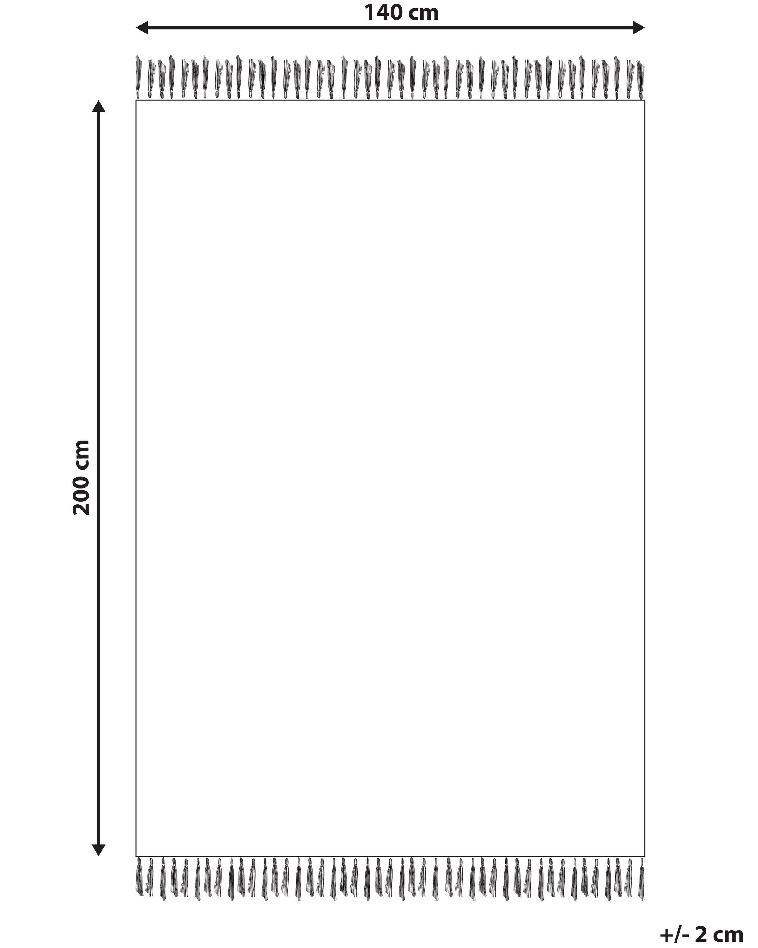 Beliani Teppich aus Baumwolle Klassisch VARSER