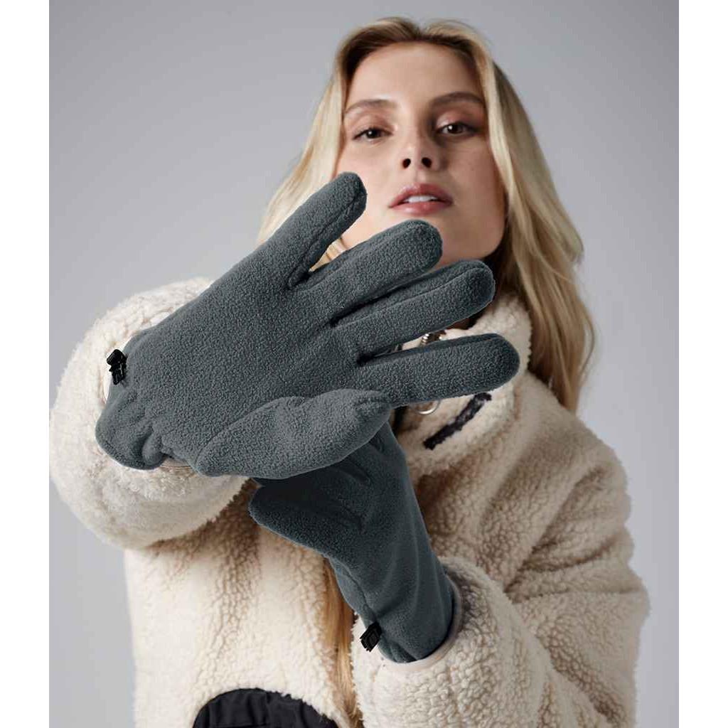 Beechfield Handschuhe, Fleece recyceltes Material