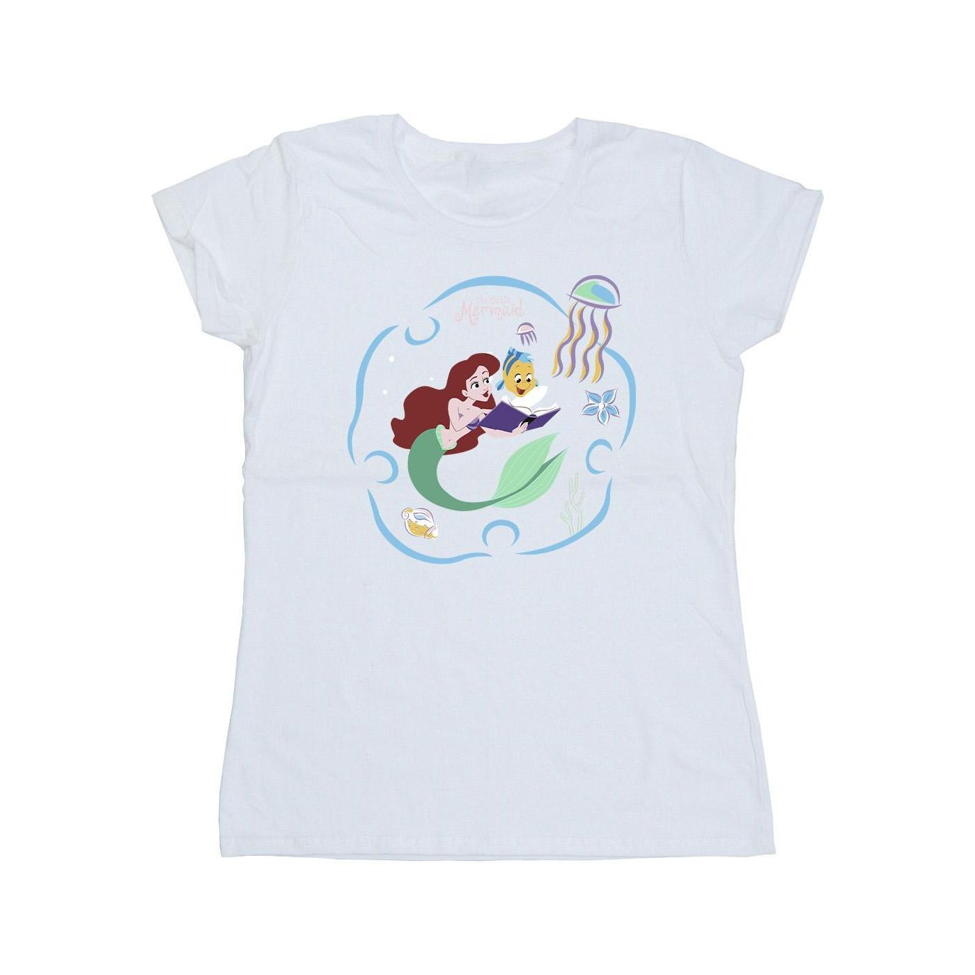 Disney The Little Mermaid Reading A Book T-Shirt