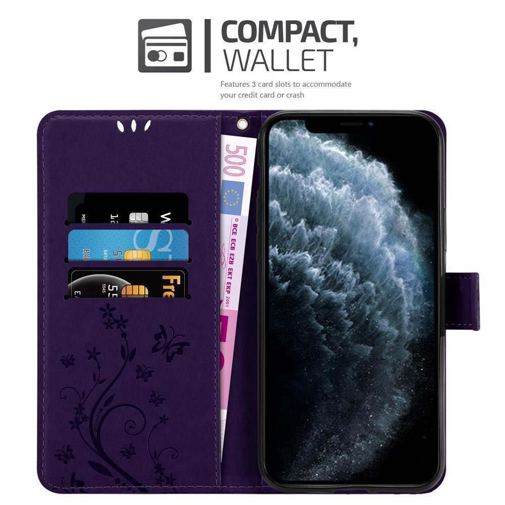 Cadorabo Hülle für Apple iPhone 11 Blumen Design Magnetverschluss