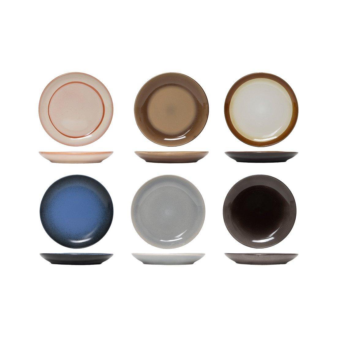 TAVOLA Teller Ø20cm Earth 6 Stück assortiert