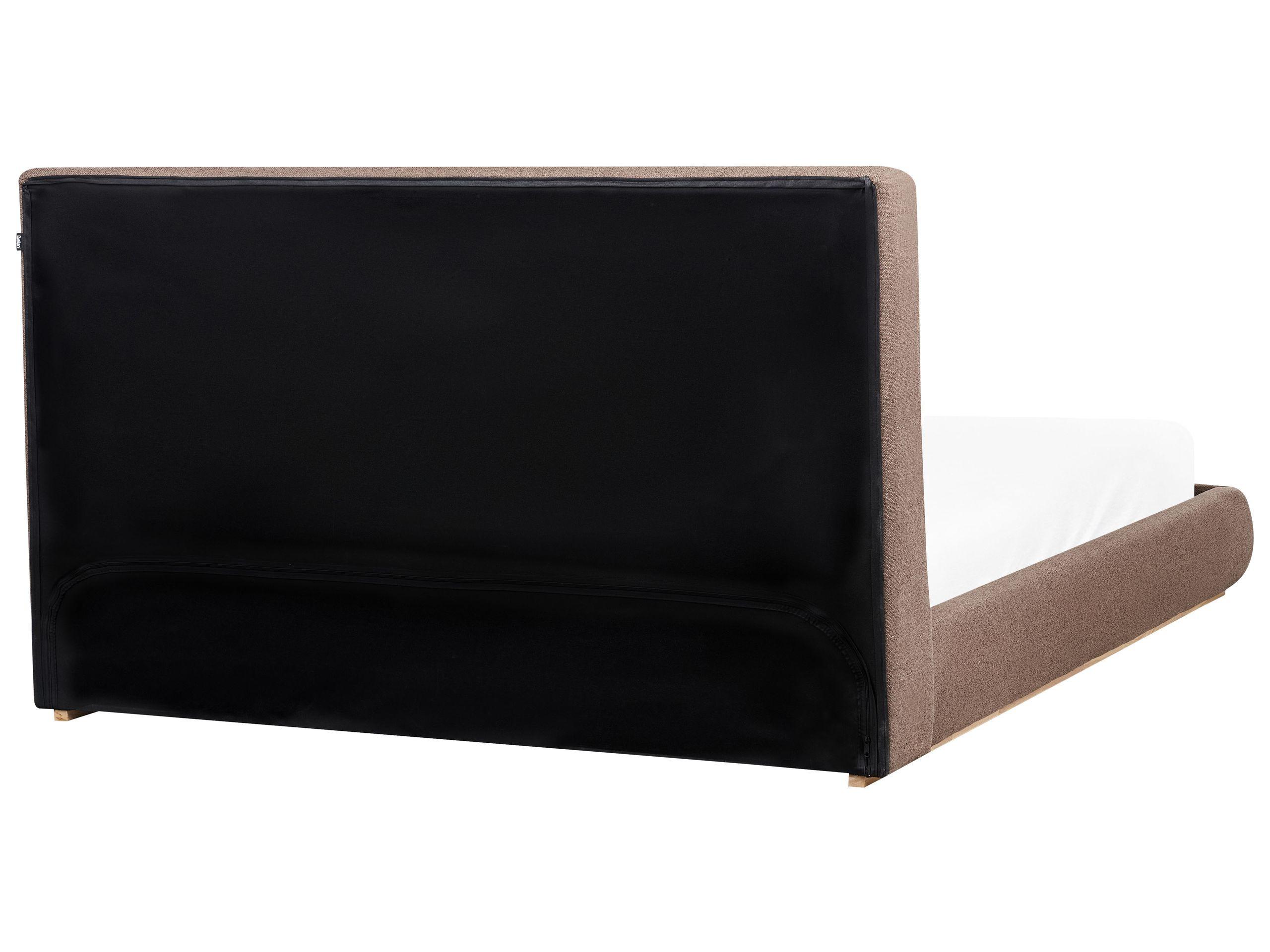 Beliani Bett mit Stauraum aus Polyester Modern CAMPAGNE