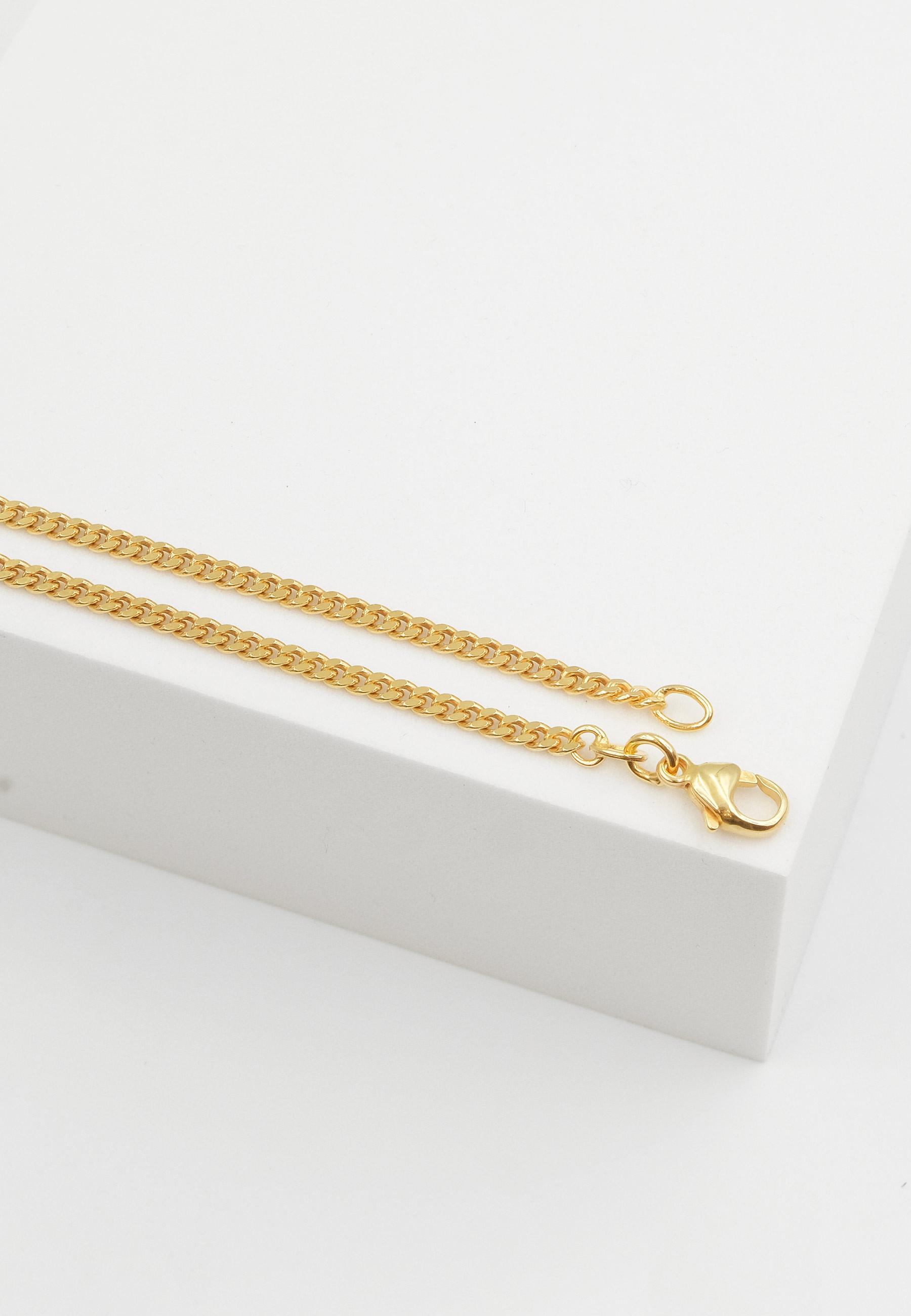 MUAU Schmuck Bracelet Panzer Gelbgold 750, 2.7mm, 19cm
