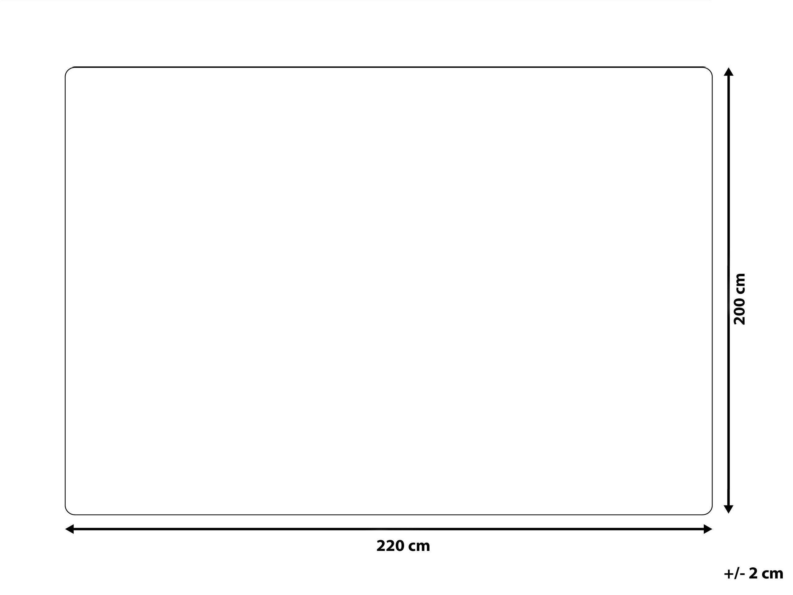 Beliani Kuscheldecke aus Polyester Klassisch REKA