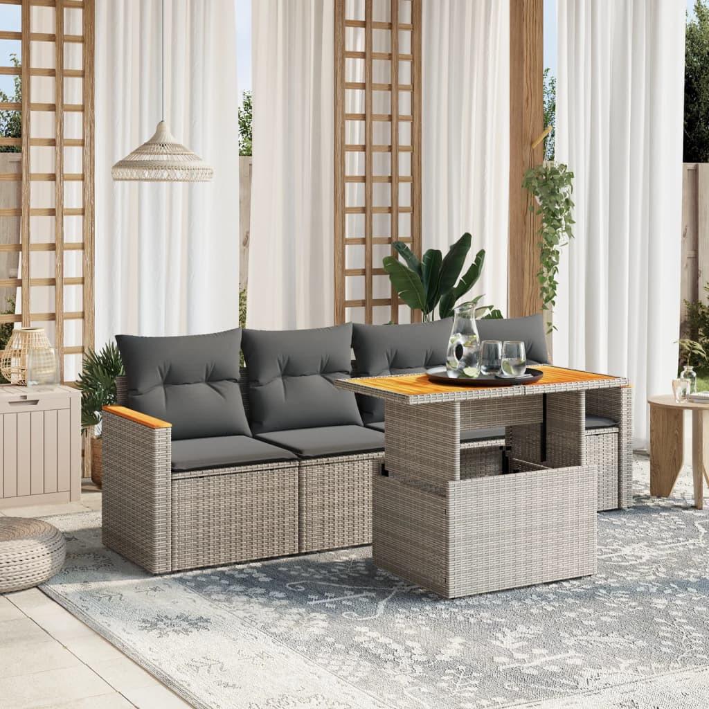 VidaXL Garten sofagarnitur poly-rattan