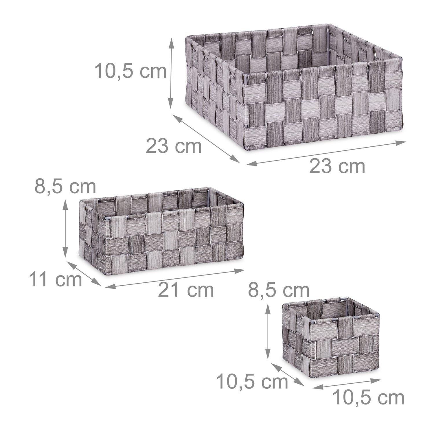 Northix 4er-Set Aufbewahrungskörbe