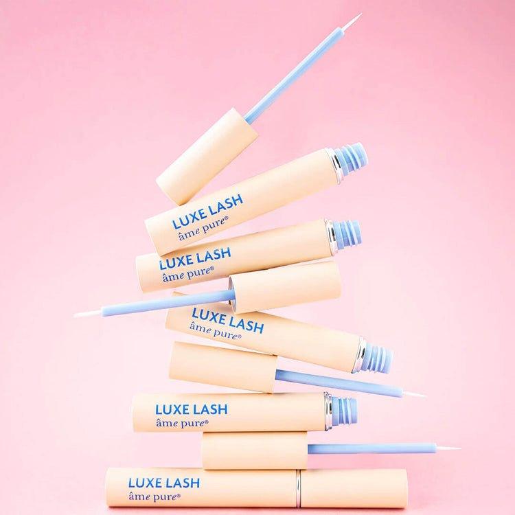 âme pure HOLIDAY GLOW Geschenkset: Luxe Lash Wimpernserum, Feuchtigkeitsserum für das Gesicht, Körpercreme, Handcreme