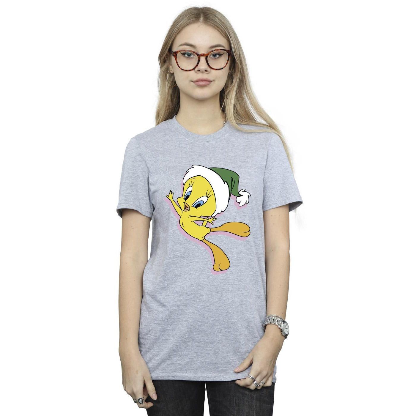 LOONEY TUNES Tweety Bird Weihnachtsmütze T-Shirt