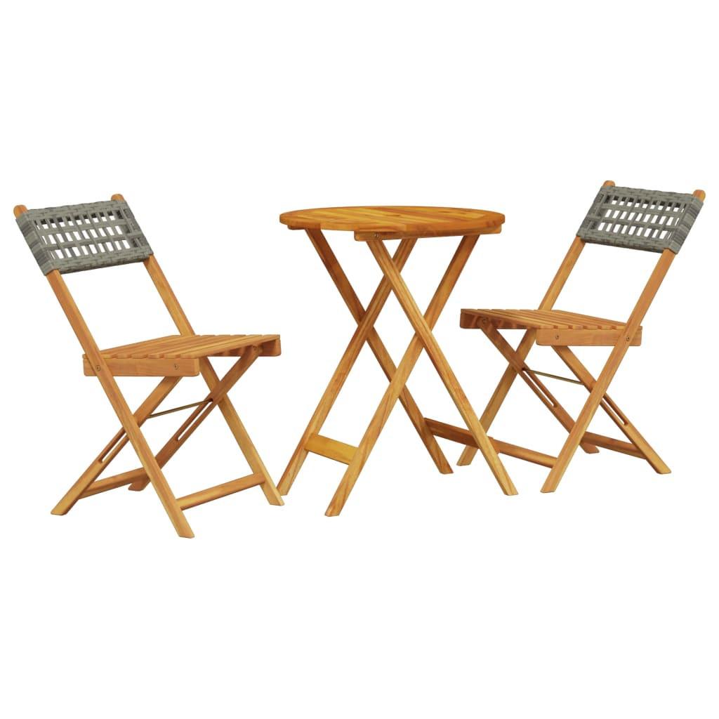 VidaXL Bistro set akazienholz