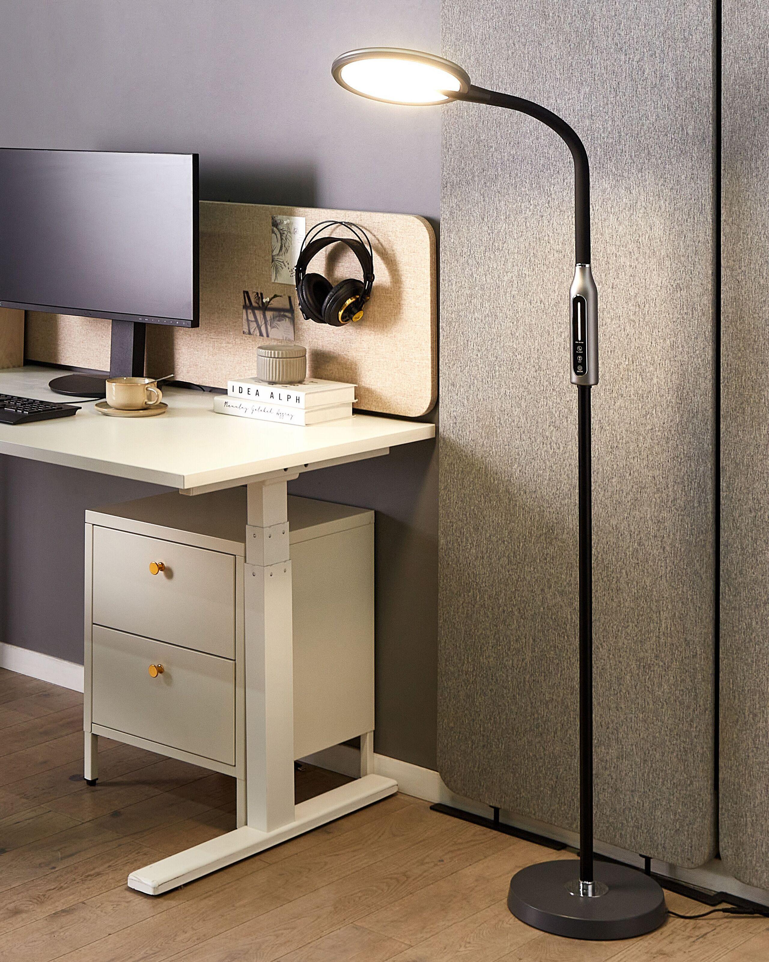 Beliani LED Stehlampe aus Kunststoff Modern CASSIOPEIA