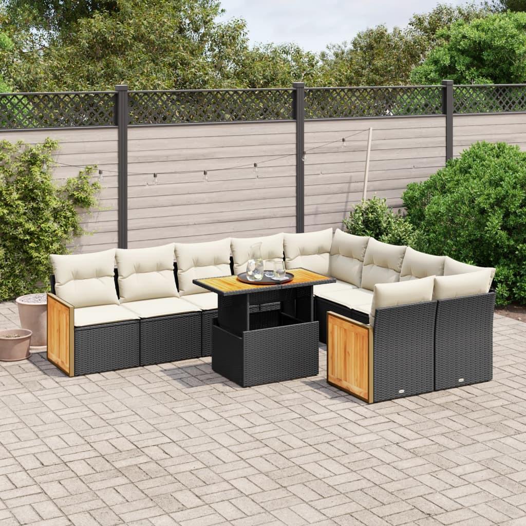 VidaXL Garten sofagarnitur poly-rattan