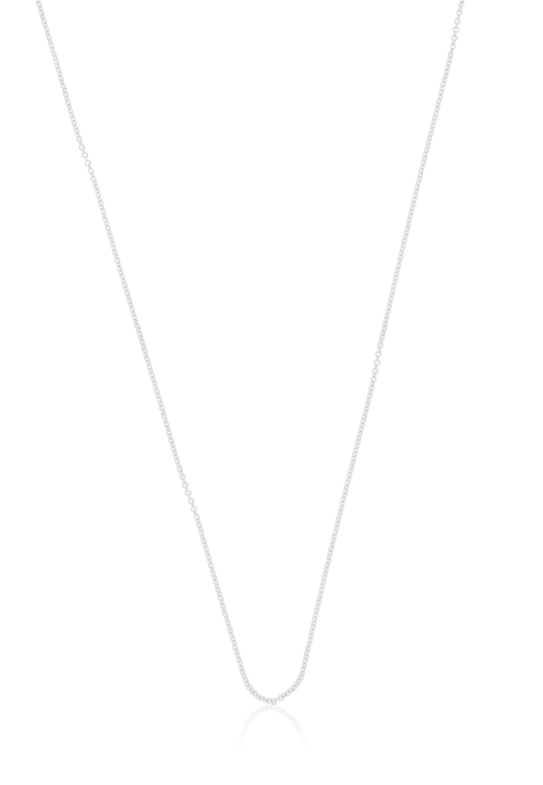MUAU Schmuck Collier Rundanker Weissgold 750, 0.9mm, 50cm