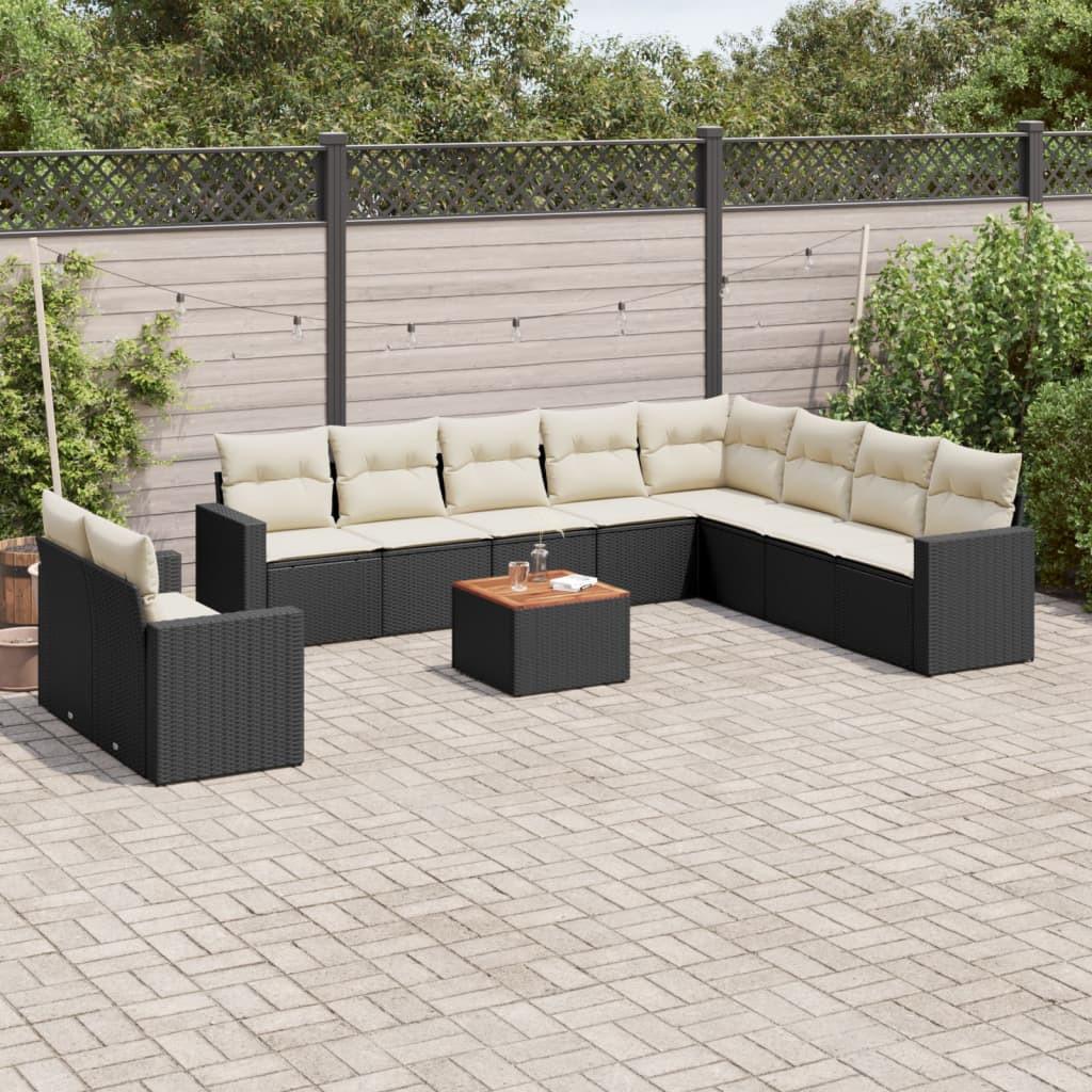 VidaXL Garten sofagarnitur poly-rattan