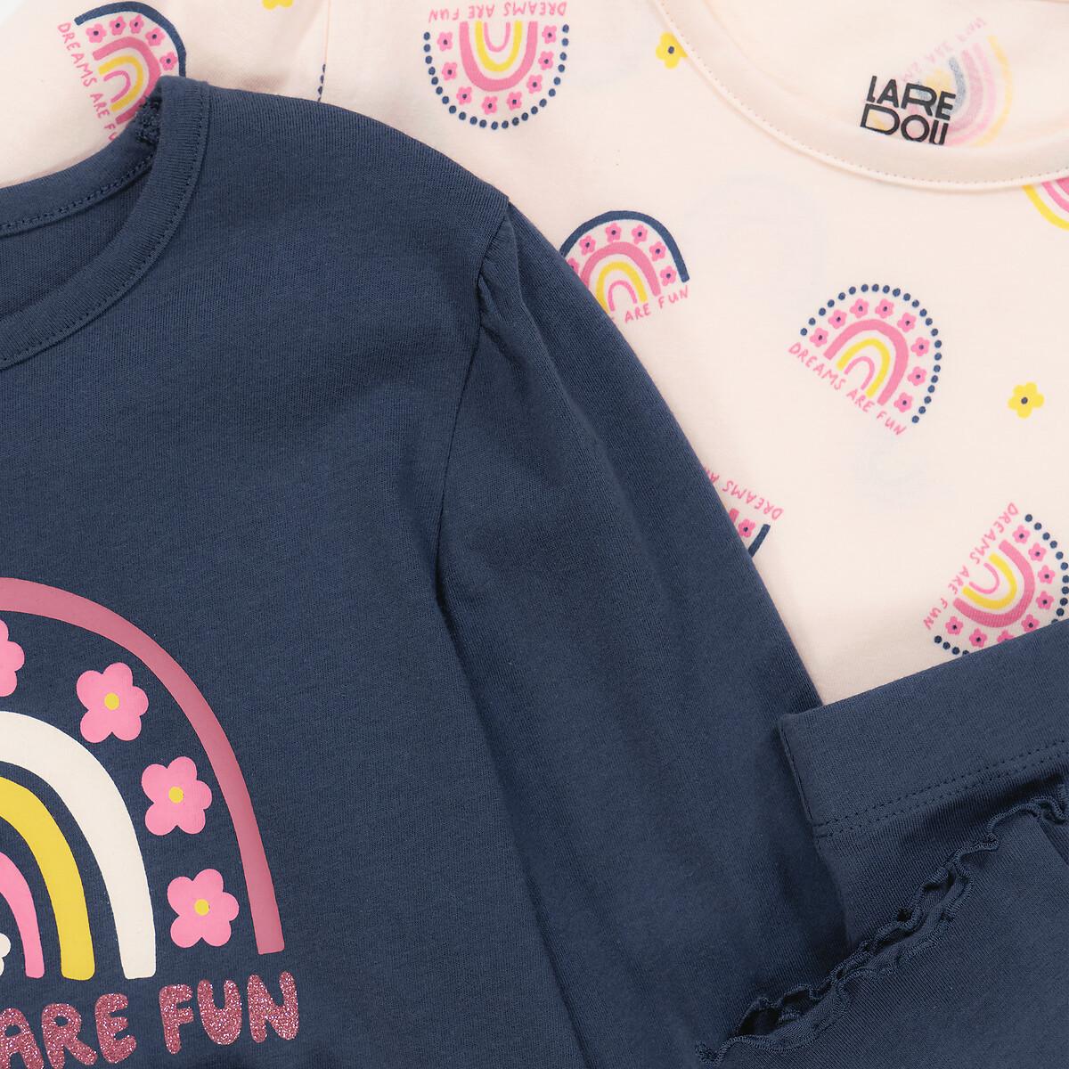 La Redoute Collections 2er-Pack Pyjamas mit Regenbögen