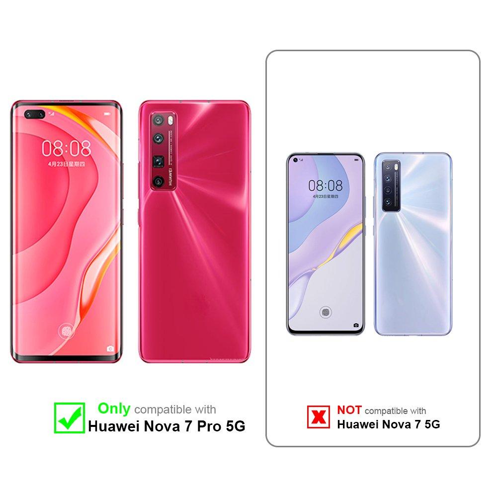 Cadorabo Hülle für Huawei NOVA 7 PRO 5G Standfunktion, Kartenfach