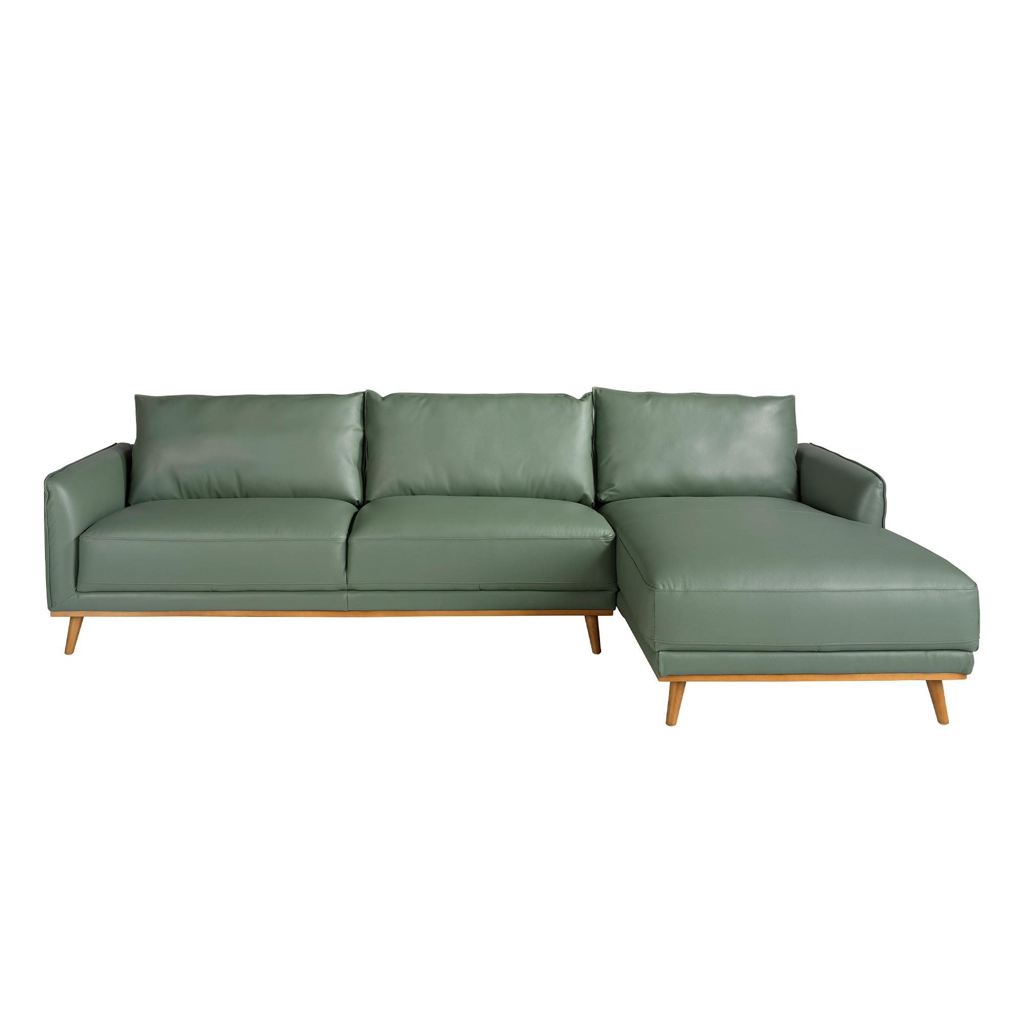 ANGEL CERDA Rechtes Chaiselongue-Sofa inem Leder
