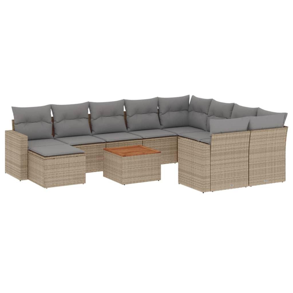 VidaXL Garten sofagarnitur poly-rattan