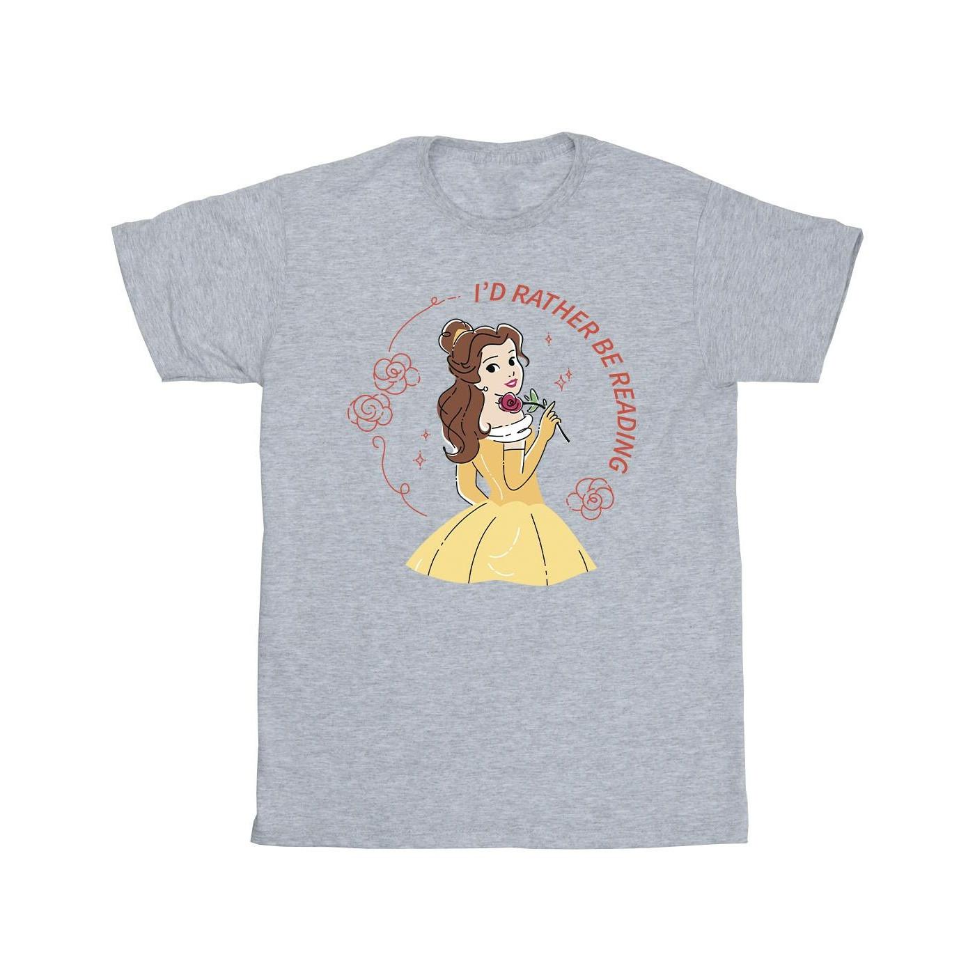 Disney Beauty And The Beast I'd Rather Be Reading T-Shirt