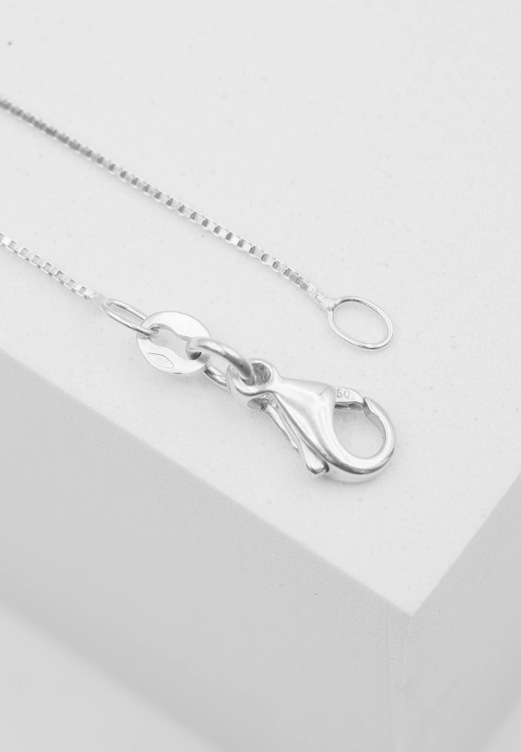 MUAU Schmuck Collier Venezianer Weissgold 750, 0.6mm, 45cm