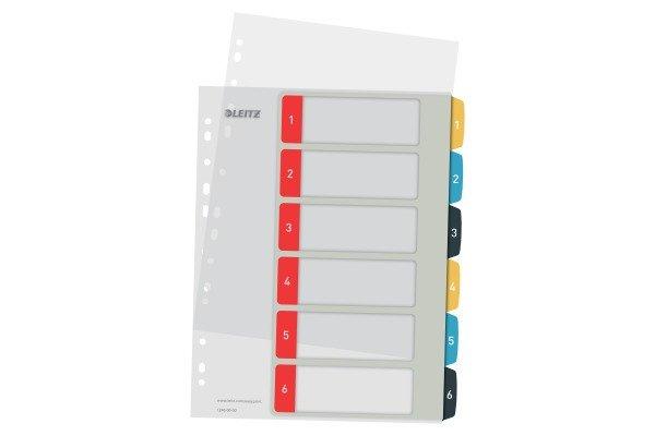 Leitz LEITZ Register Cosy PP multicolor A4 1246-00-00 Zahlen 1-6