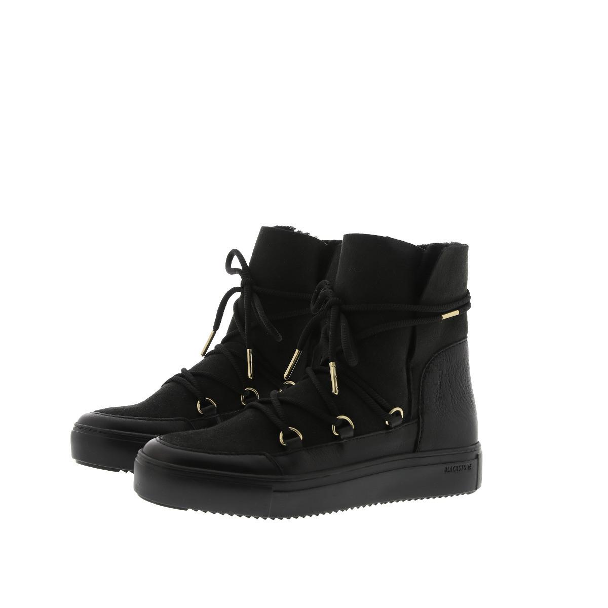 Blackstone hohe damenstiefel - fur