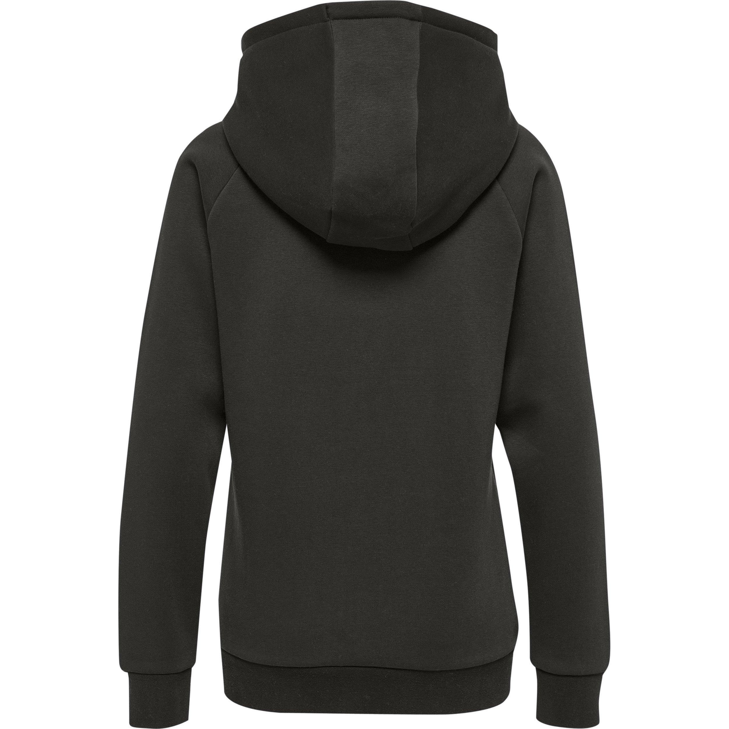 Hummel kapuzenpullover mit reißverschluss, damen red heavy
