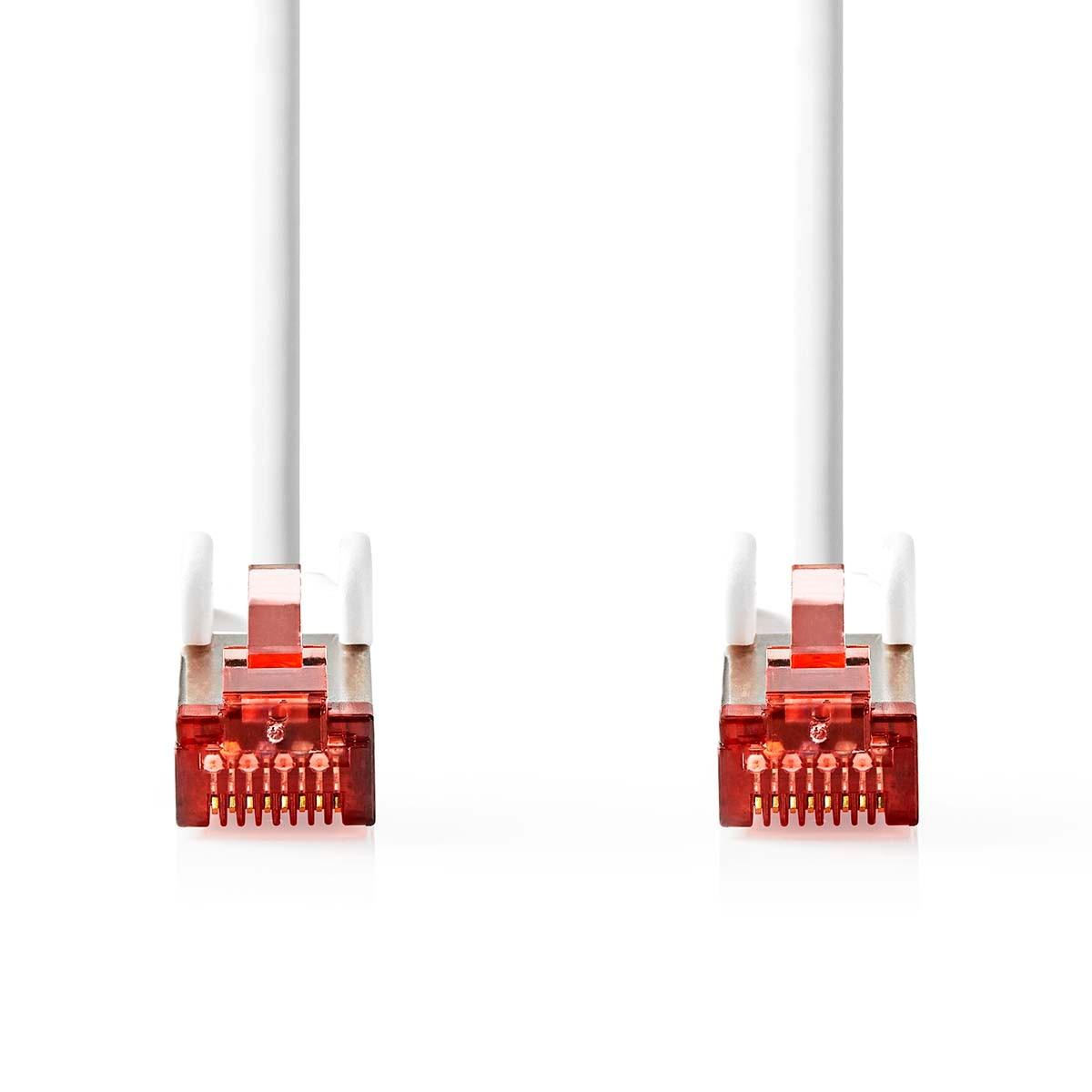 Nedis CAT6a Netzwerkkabel | S/FTP | RJ45 Stecker | RJ45 Stecker | 10,00 m | Rund | LSZH | Weiß | Verpackt