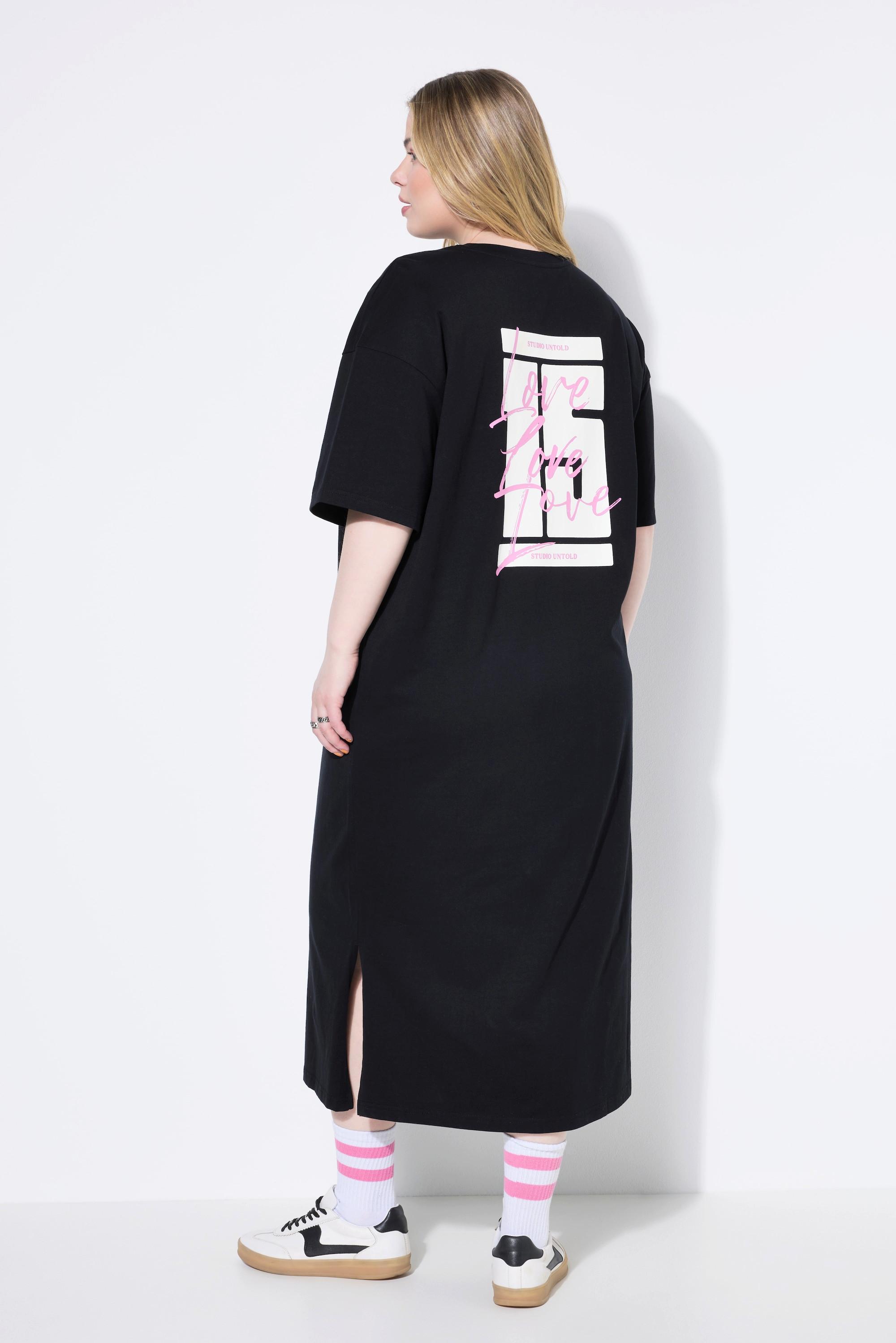 Studio Untold Oversized Jersey Bigshirt Kleid mit Rückenprint